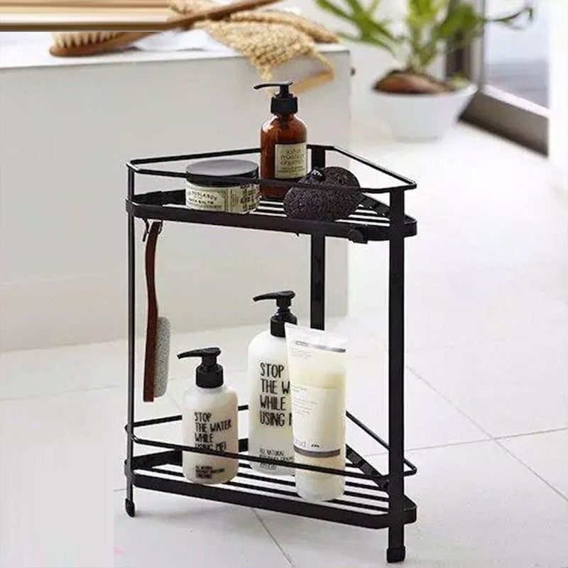 Clutter-Free Corner Stand with Dual Shelves