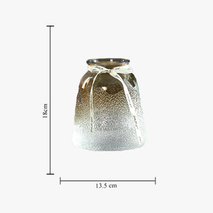 Elegant Frosted Glass Vase Vases June Trading   