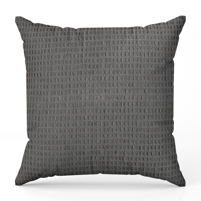 Waffle Cushion Cover (Grey)