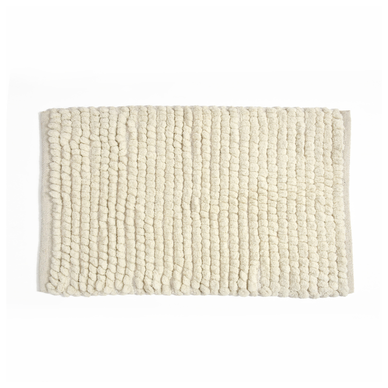 Bubble Bathmat White Color