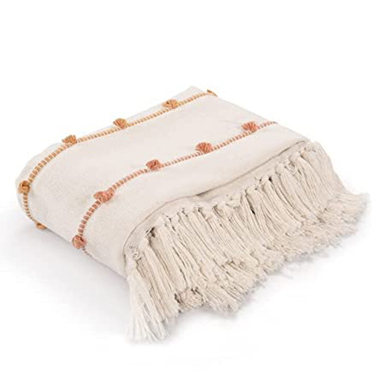 Cotton Striped Throw