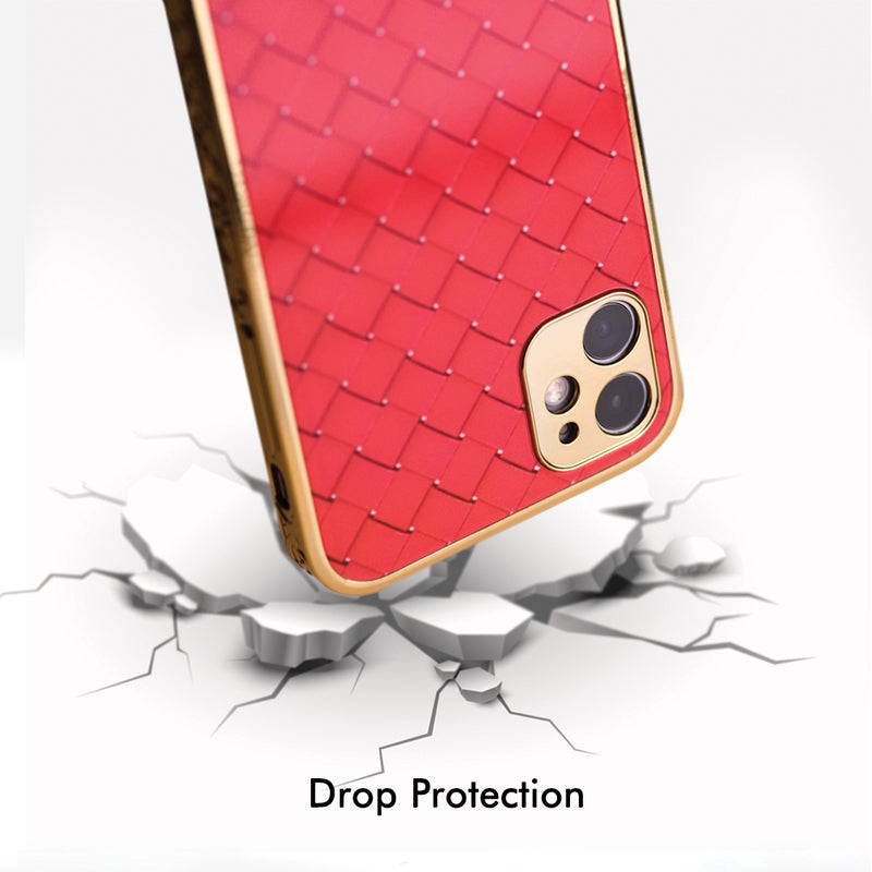Marble Pattern Rose Gold Edge iPhone 12 Pro Max Case iPhone 12 Pro Max June Trading   