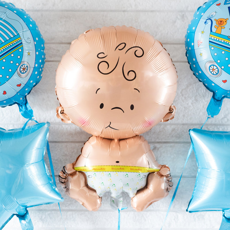 Cute Baby Boy Balloon (Set) Balloon June Trading   
