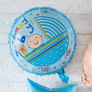 Cute Baby Boy Balloon (Set) Balloon June Trading   