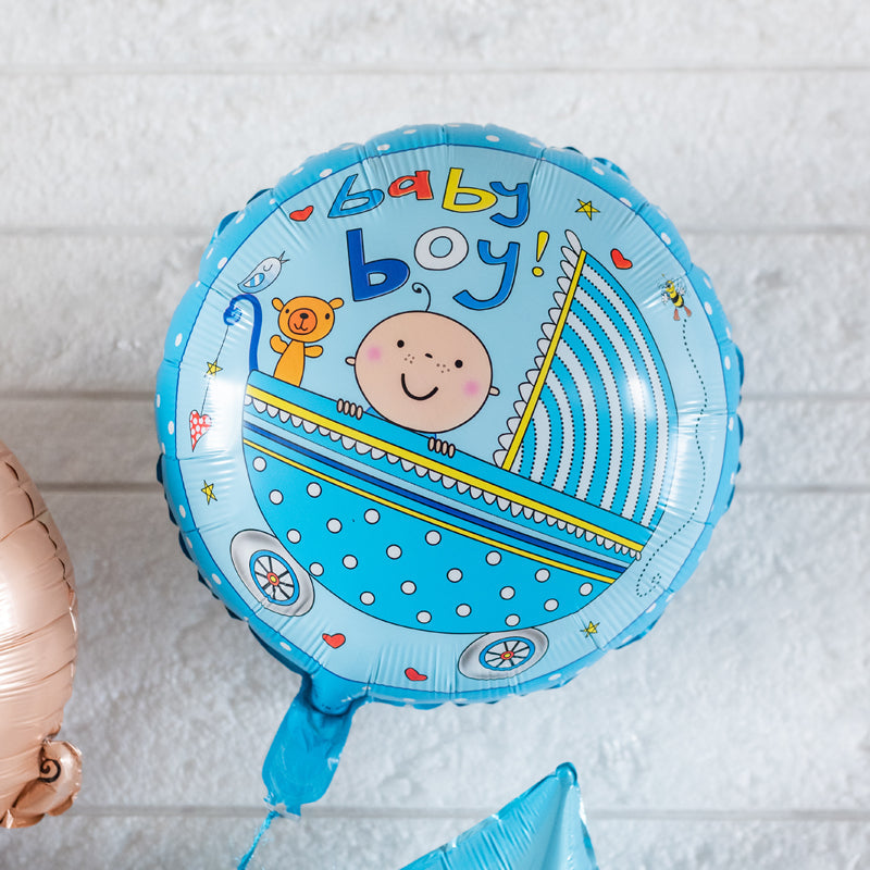 Cute Baby Boy Balloon (Set) Balloon June Trading   