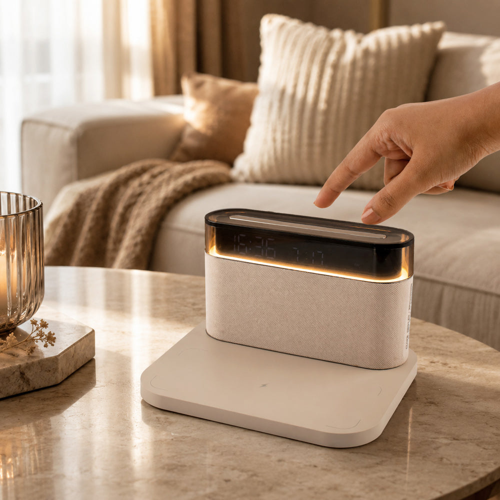 ZenWake Sound System: Detachable Speaker and Charging Dock Combo