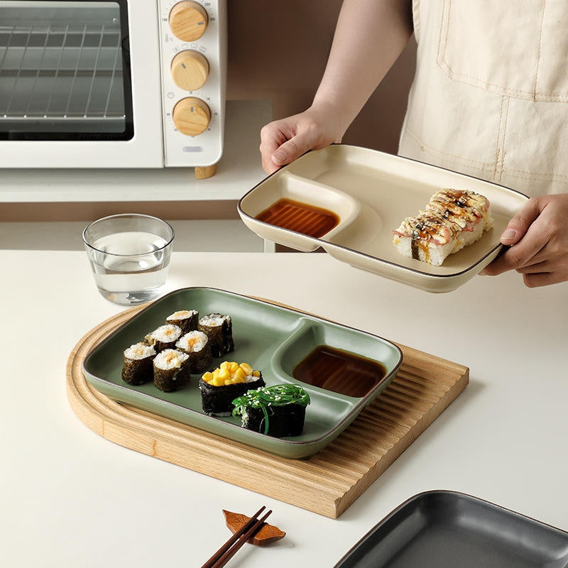 Yori Dip Section Serving Plate Serving Bowls The June Shop   