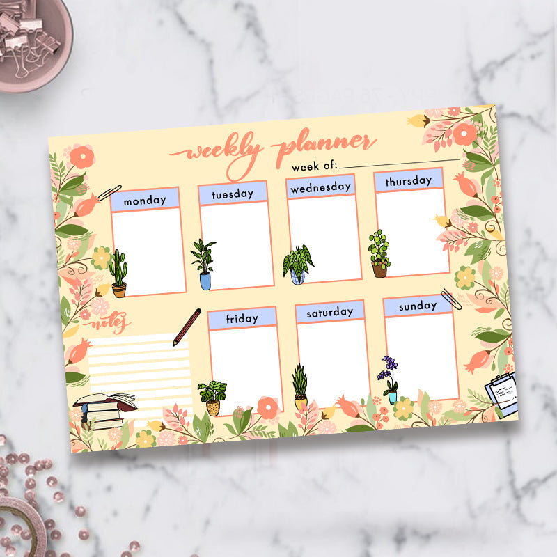 Garden - Weekly Planner Planners June Trading   