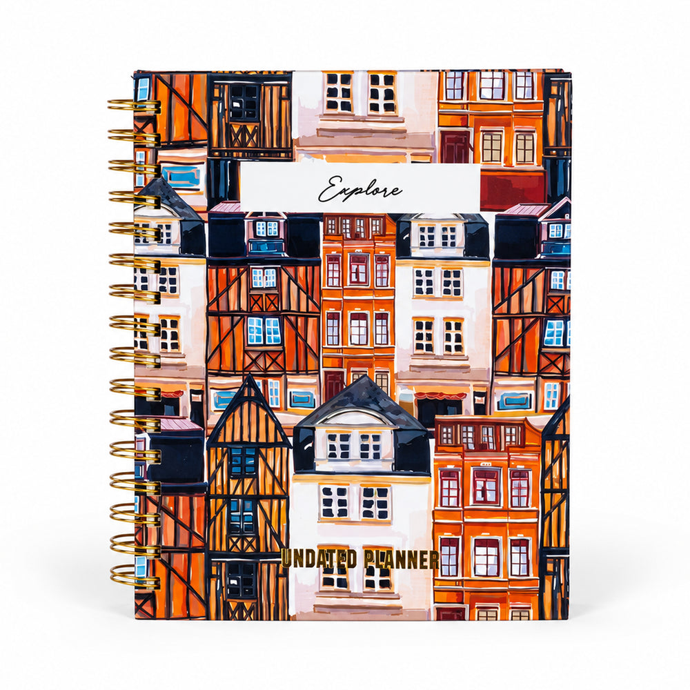 Undated Yearly Planner - Explore + Ultimate Sticker Book