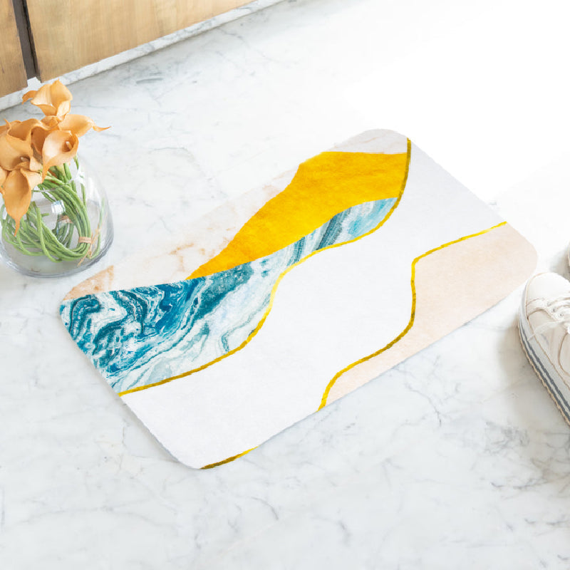 Pretty Abstract Pattern Soft Feel Doormat Doormats June Trading   