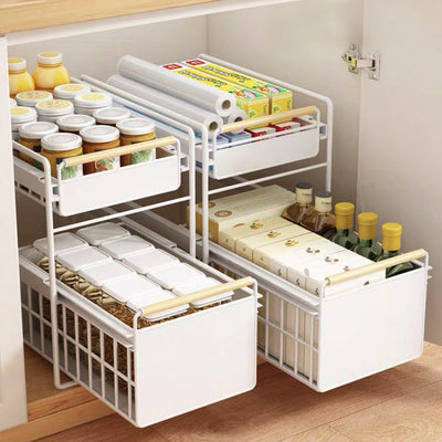 Contemporary Dual Storage Cart Organiser