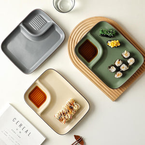 Yori Dip Section Serving Plate Serving Bowls The June Shop   