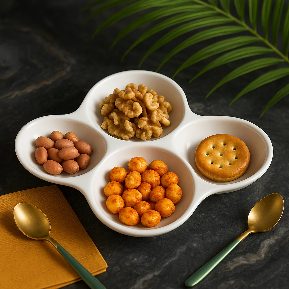 4 Part Snack Dish