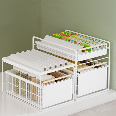 Contemporary Dual Storage Cart Organiser