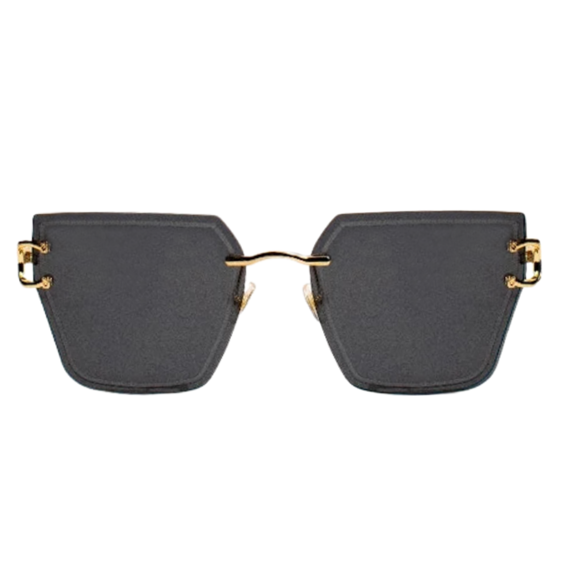 Glam Affair Square Cateye Black Sunglasses