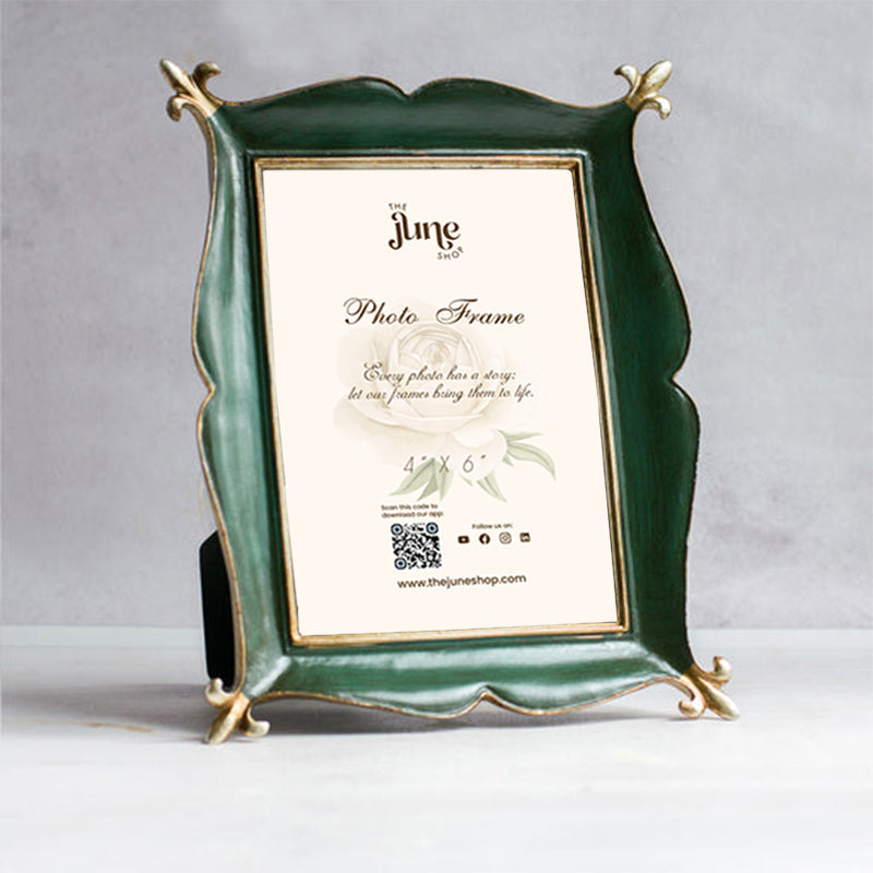 Ethereal Emerald Tone Photo Frame Desk Photo Frame The June Shop   