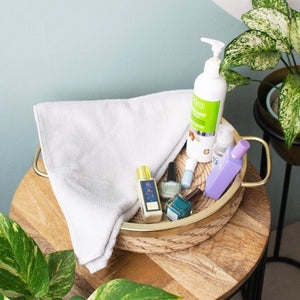 Cloud Grey Microfiber Hand Towel Hand Towels ERL   