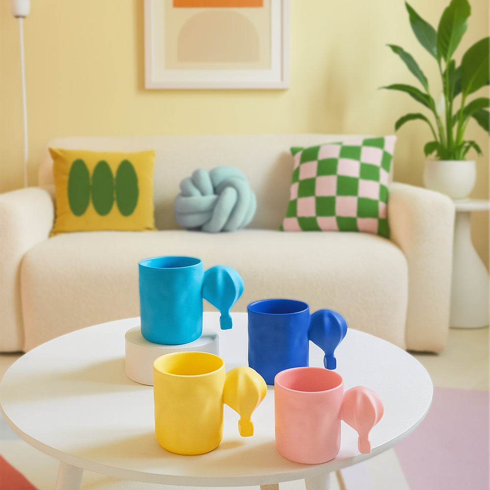 Hot Air Balloon Matte Ceramic Mug