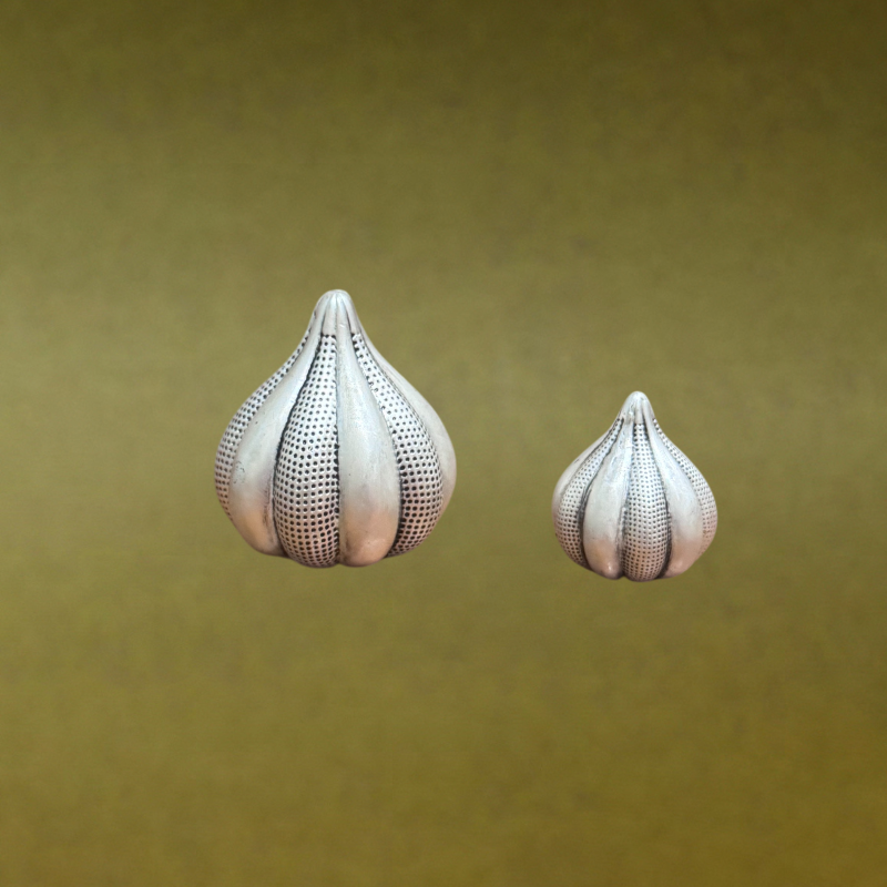 Handcrafted Silver-Plated Modak Set Of 2 – For Ganesha & Mushak