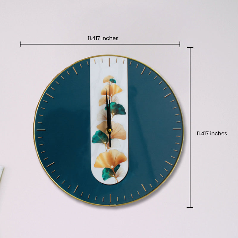 Artistic Aqua Blue Wall Clock Wall Clocks June Trading   