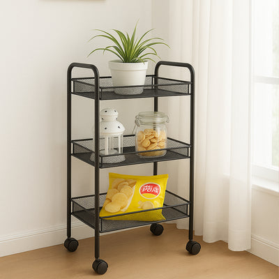 3-Tier Mesh Trolley Organizer