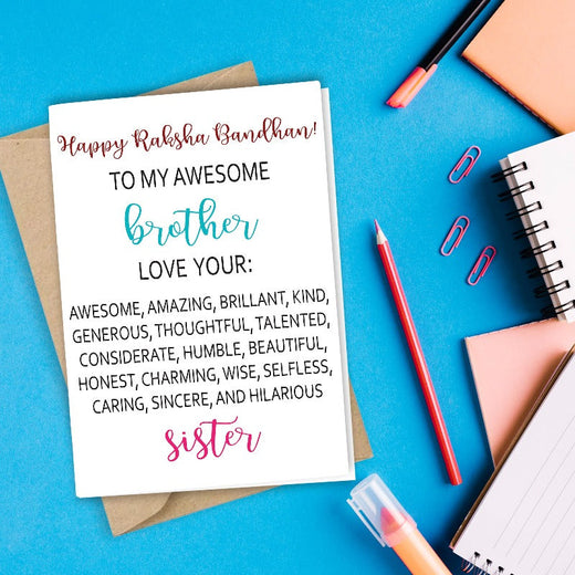 To My Awesome Brother - Greeting Card Greeting Card June Trading   