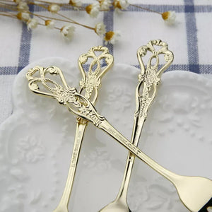 Royal Dessert Spoon & Fork Set of 4 Cutlery June Trading   