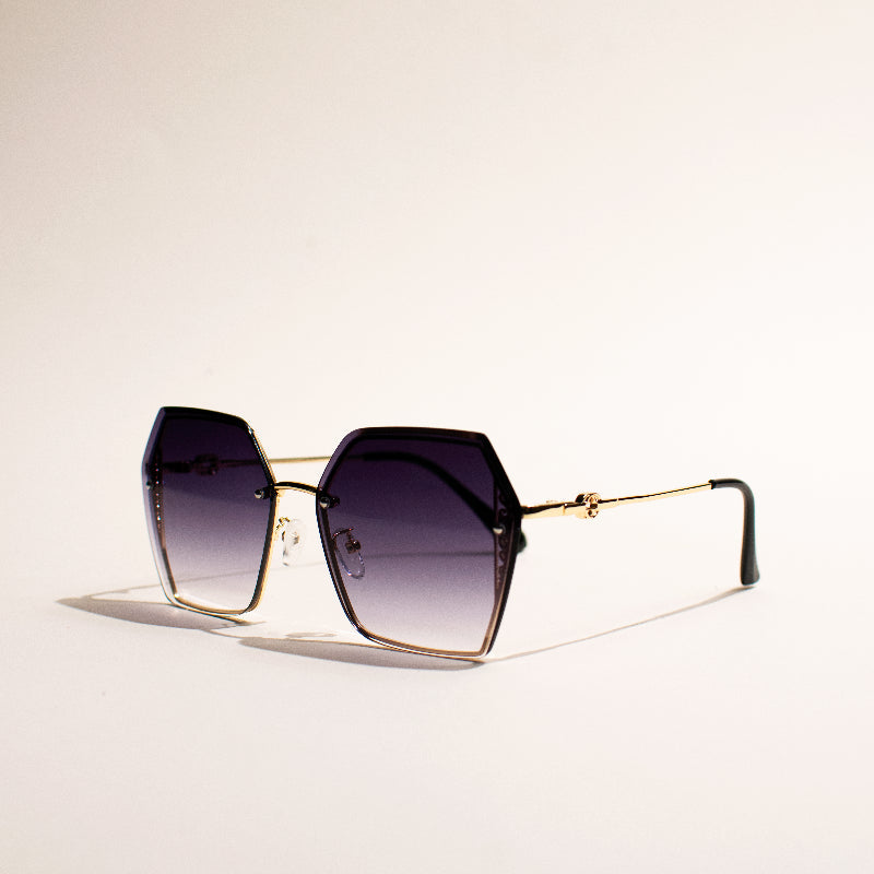 Retro Ombre Space Blue Sunglass Eyewear June Trading   