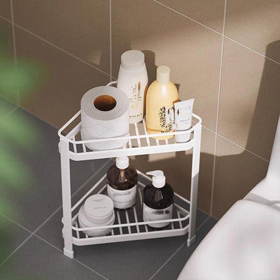 Clutter-Free Corner Stand with Dual Shelves