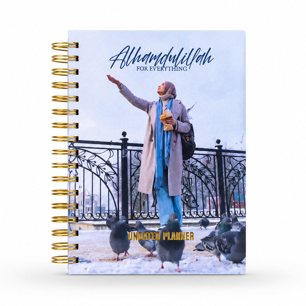 Alhamdulillah — Undated Planner + Ultimate Sticker Book