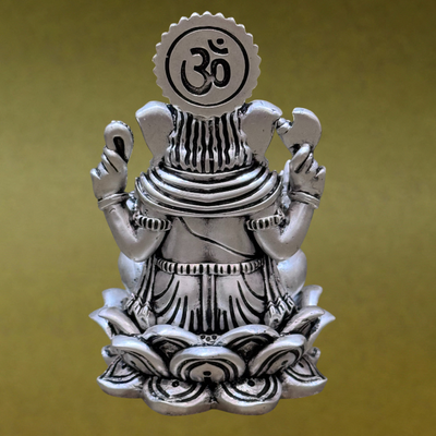 Handcrafted Silver-Plated Ganesha Idol – Symbol Of Divine Grace