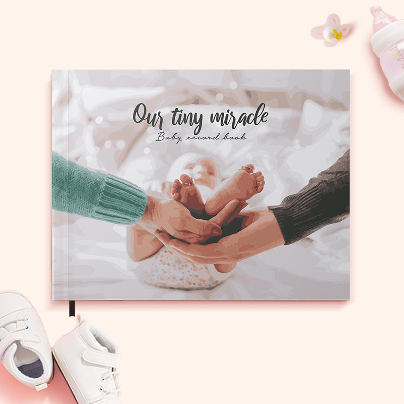Baby Record Book - Our Tiny Miracle Baby Record Books June Trading   