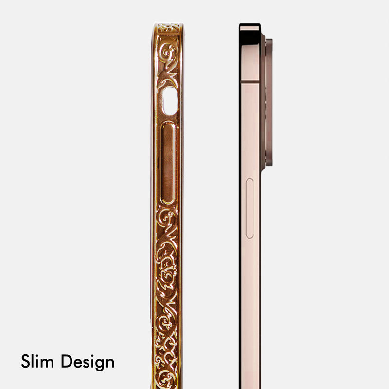 Marble Pattern Rose Gold Edge iPhone 11 Pro Max Case iPhone 11 Pro Max June Trading   