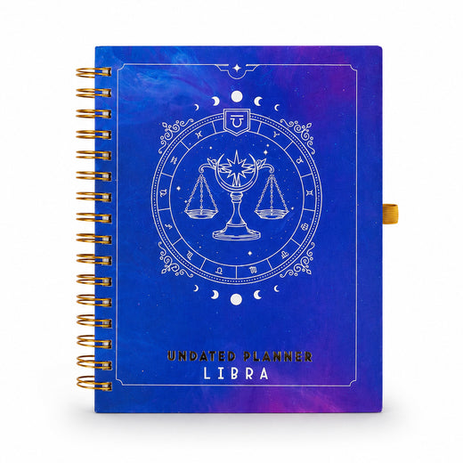 Undated Yearly Planner - Libra + Ultimate Sticker Book
