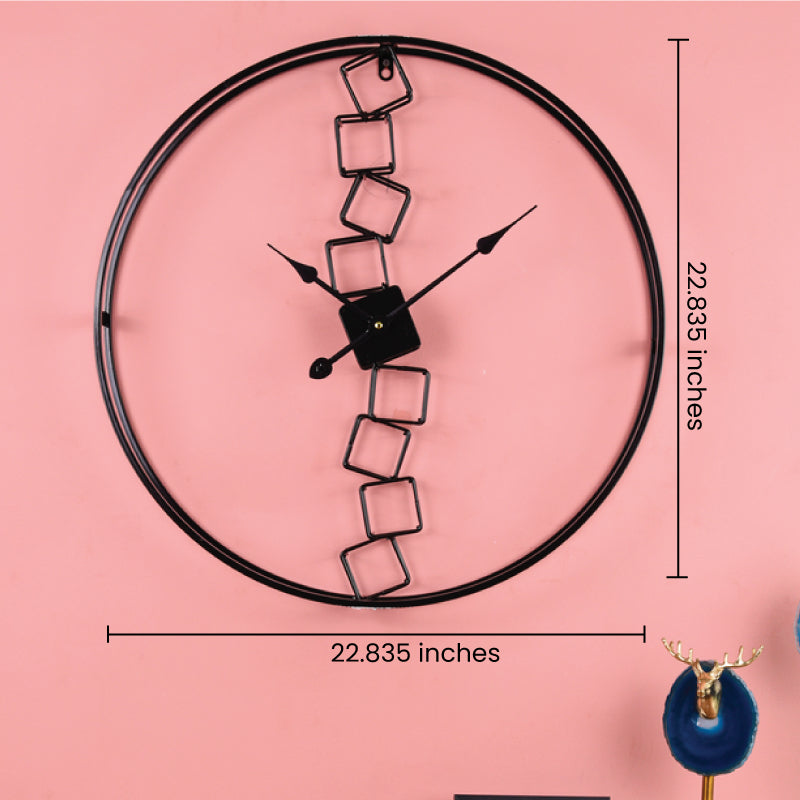 Stacked Blocks Stylish Wall Clock Wall Clocks June Trading   