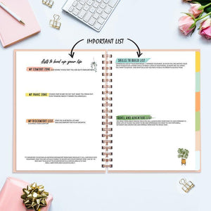 Undated Yearly Planner - Never Apologize For Who You Are Undated Planners June Trading   