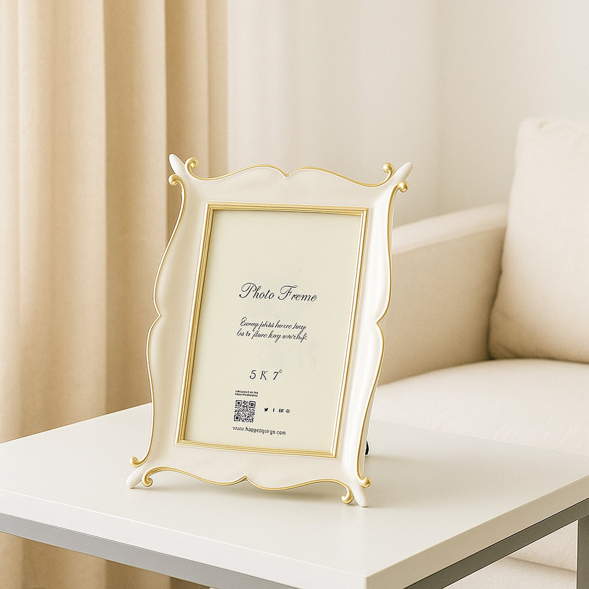 Ethereal Marble Tone Photo Frame