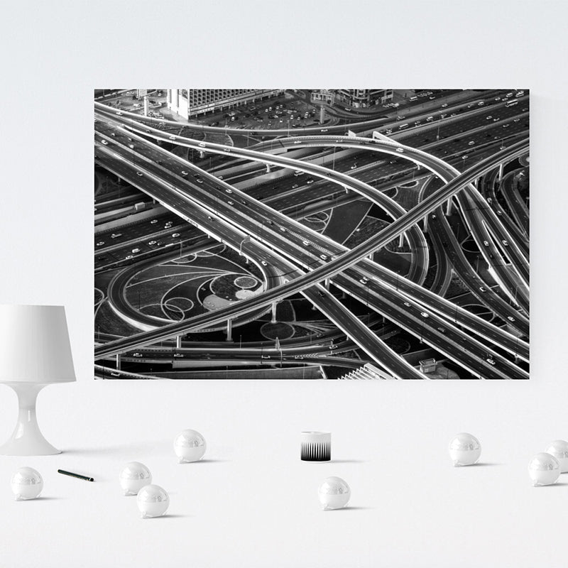 Road Network - Canvas Canvas Painting Lumoarte   