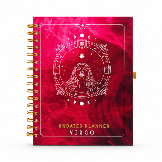 Undated Yearly Planner - Virgo + Ultimate Sticker Book