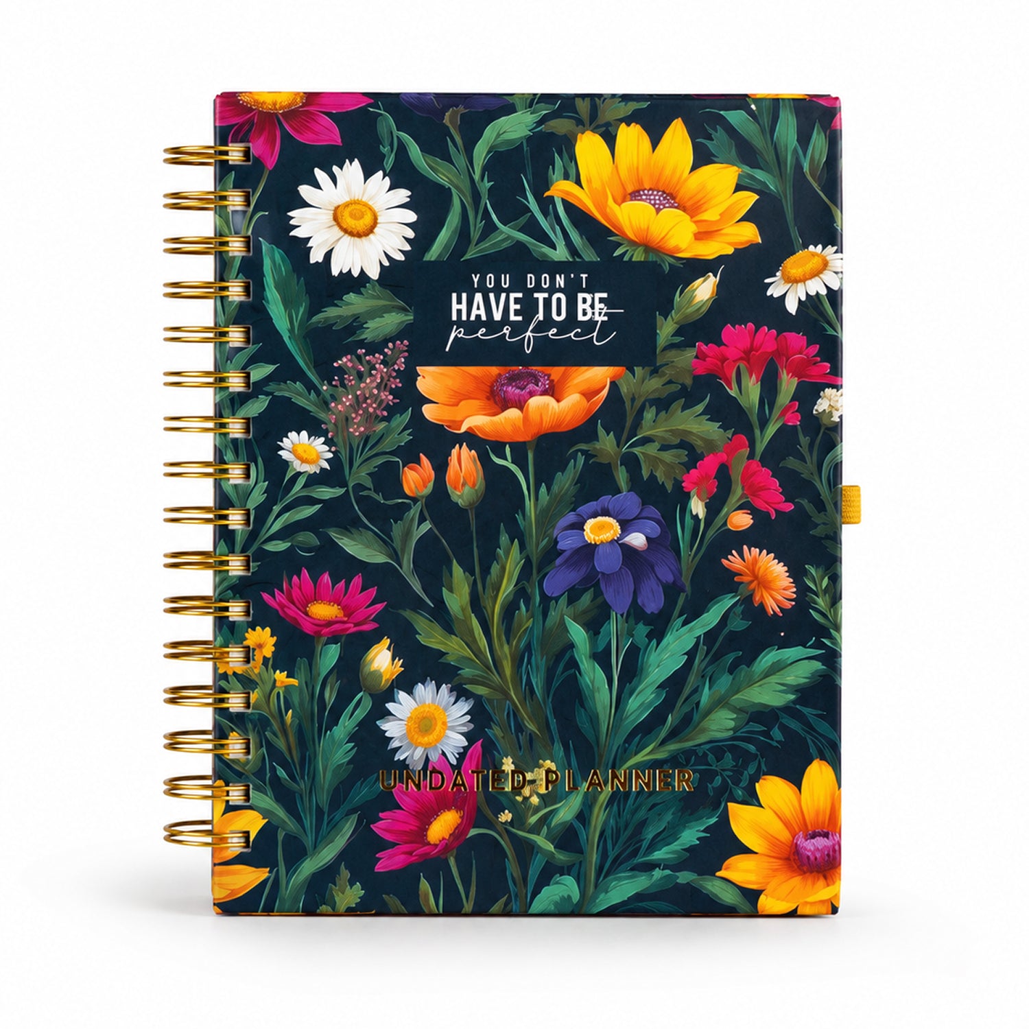 Undated Yearly Planner - You Don't Have To Be Perfect + Ultimate Sticker Book