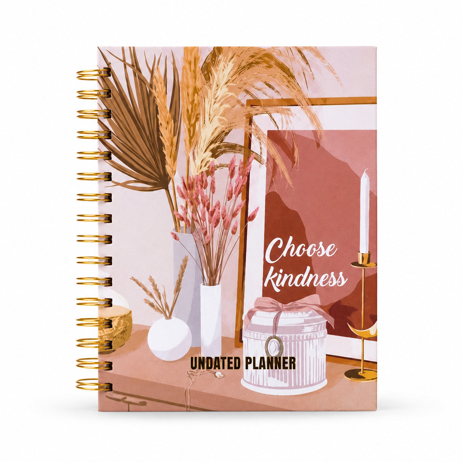 Undated Yearly Planner - Choose Kindness + Ultimate Sticker Book