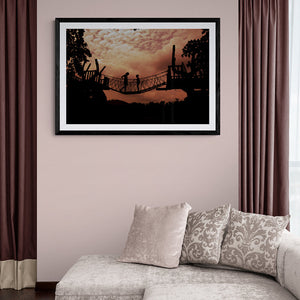 Children On The Rope Bridge - Photo Frame Photo Frames Lumoarte   