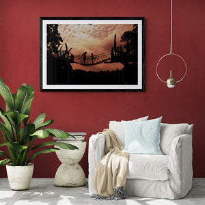Children On The Rope Bridge - Photo Frame Photo Frames Lumoarte   