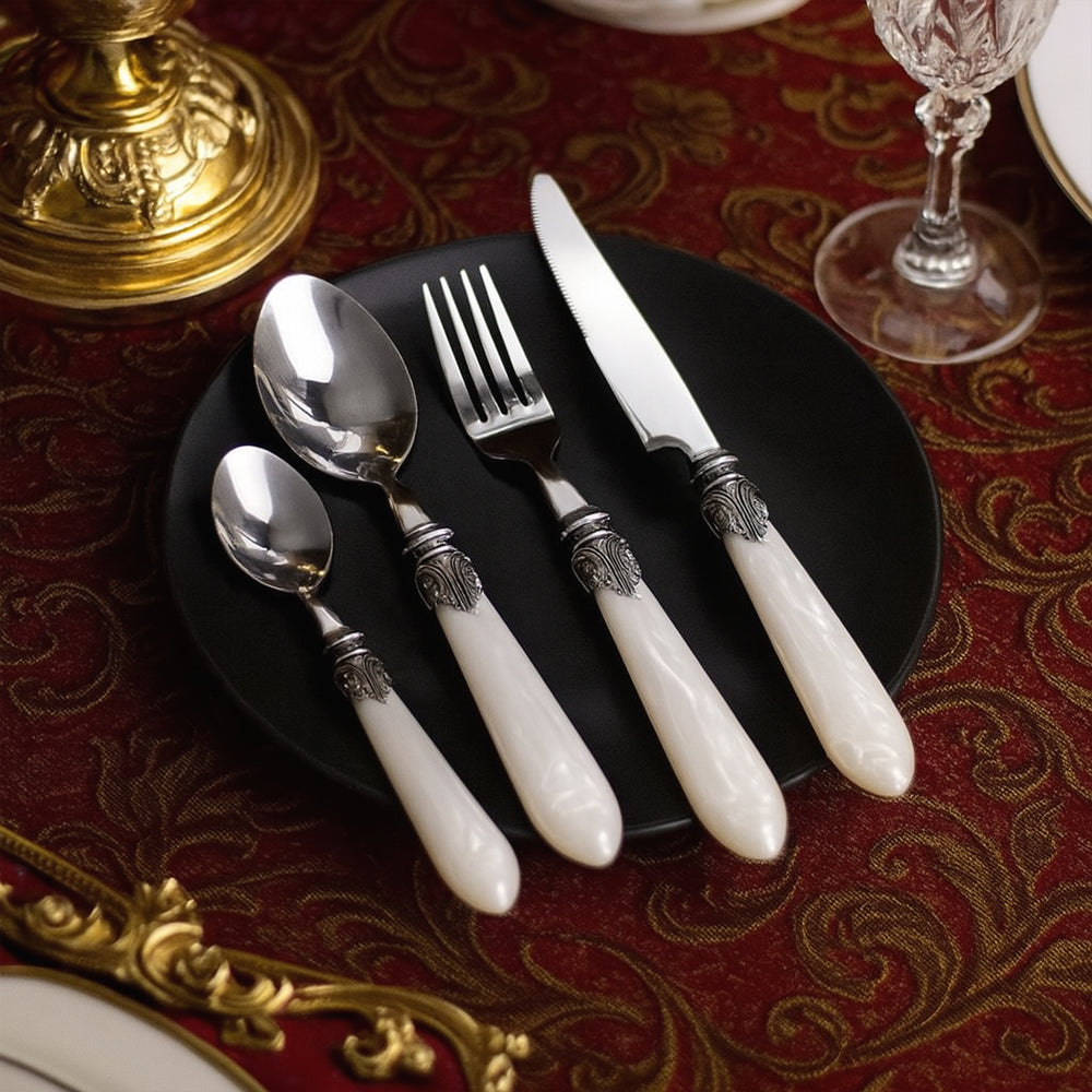 Ivory Accent Regal 24-Piece Cutlery Set