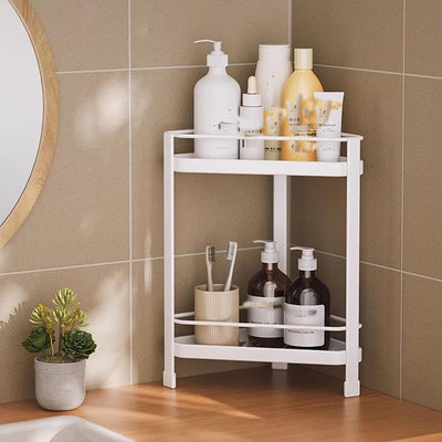 Clutter-Free Corner Stand with Dual Shelves