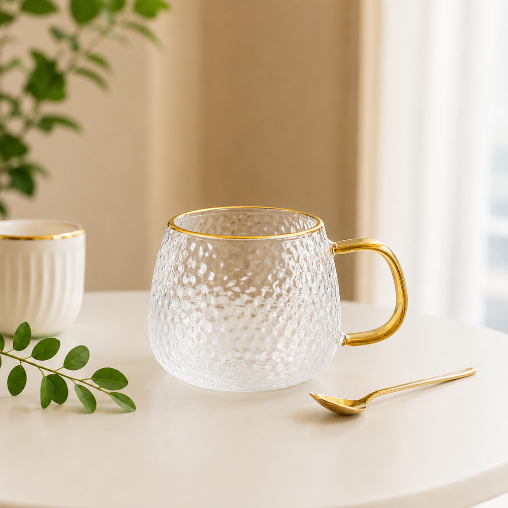 Java Republic Frosted Glass Mug
