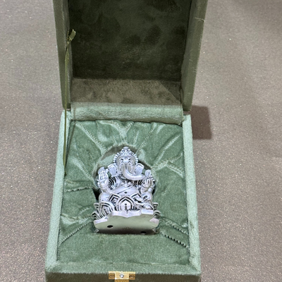 Handcrafted Silver-Plated Ganesha Idol – Symbol Of Divine Grace