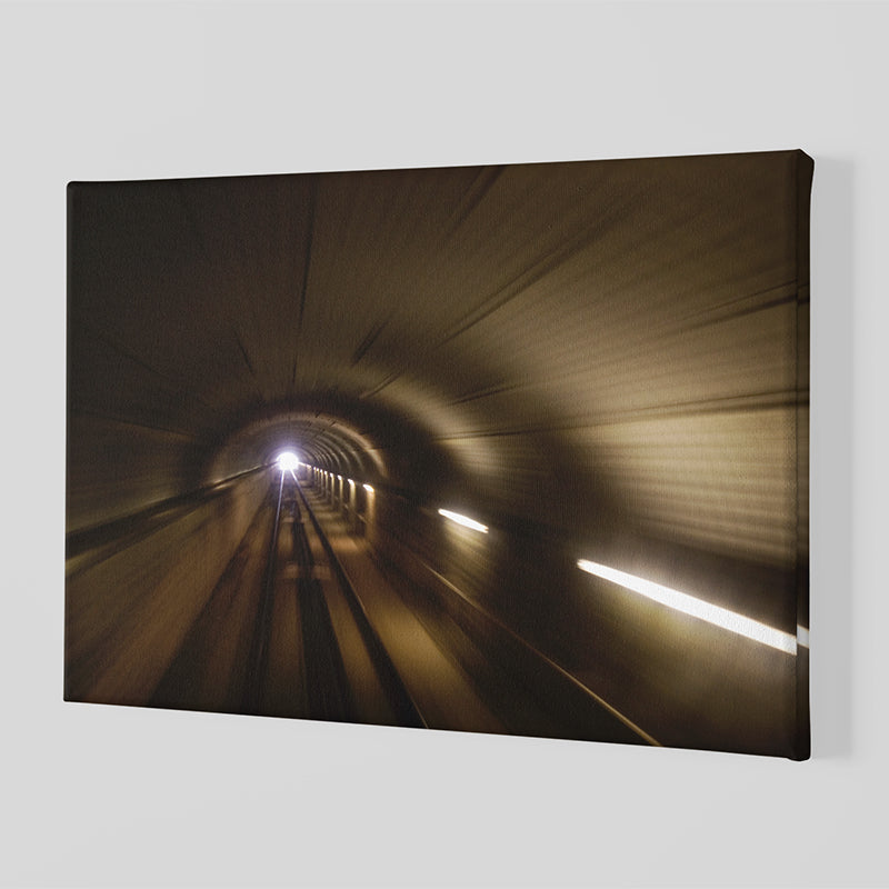 Underground Tunnel - Canvas Canvas Painting Lumoarte   