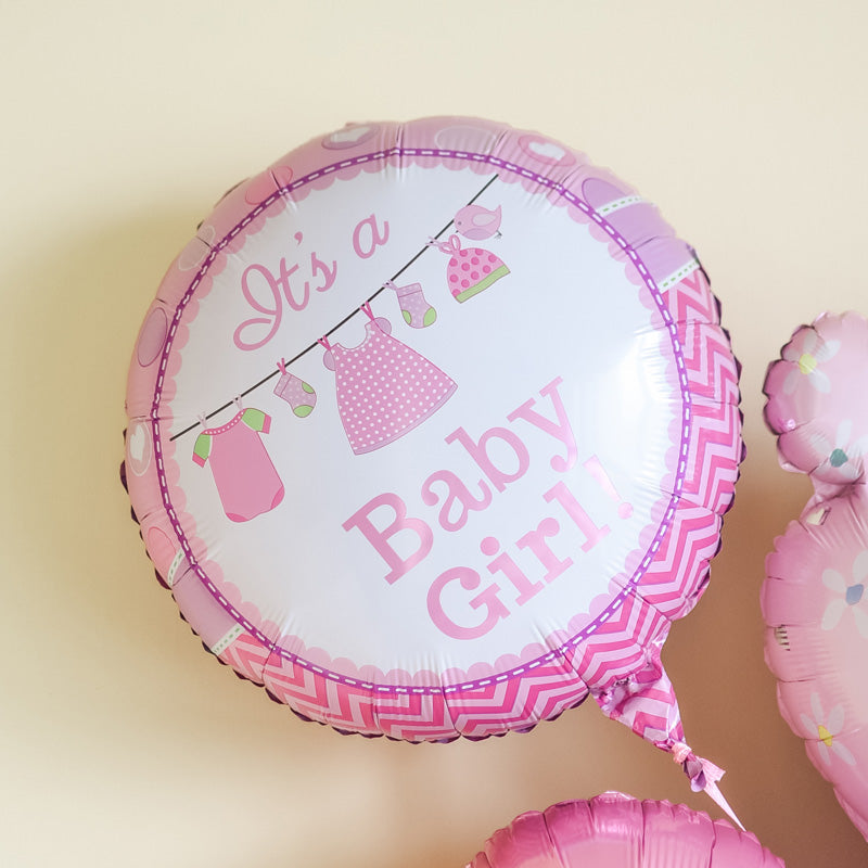 Its a Girl Feet Balloon (Set) Balloon June Trading   