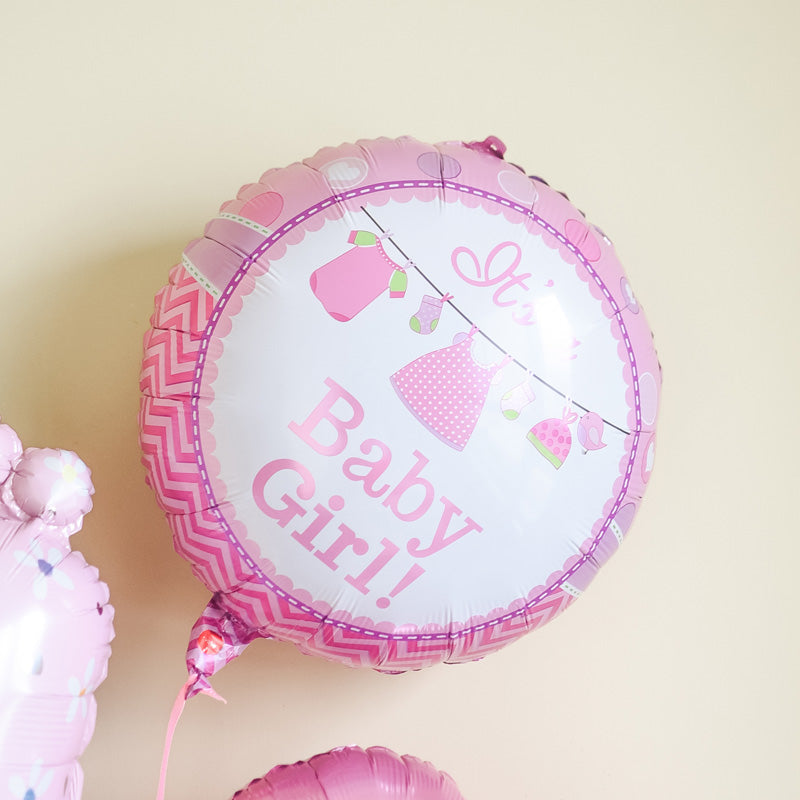 Its a Girl Feet Balloon (Set) Balloon June Trading   